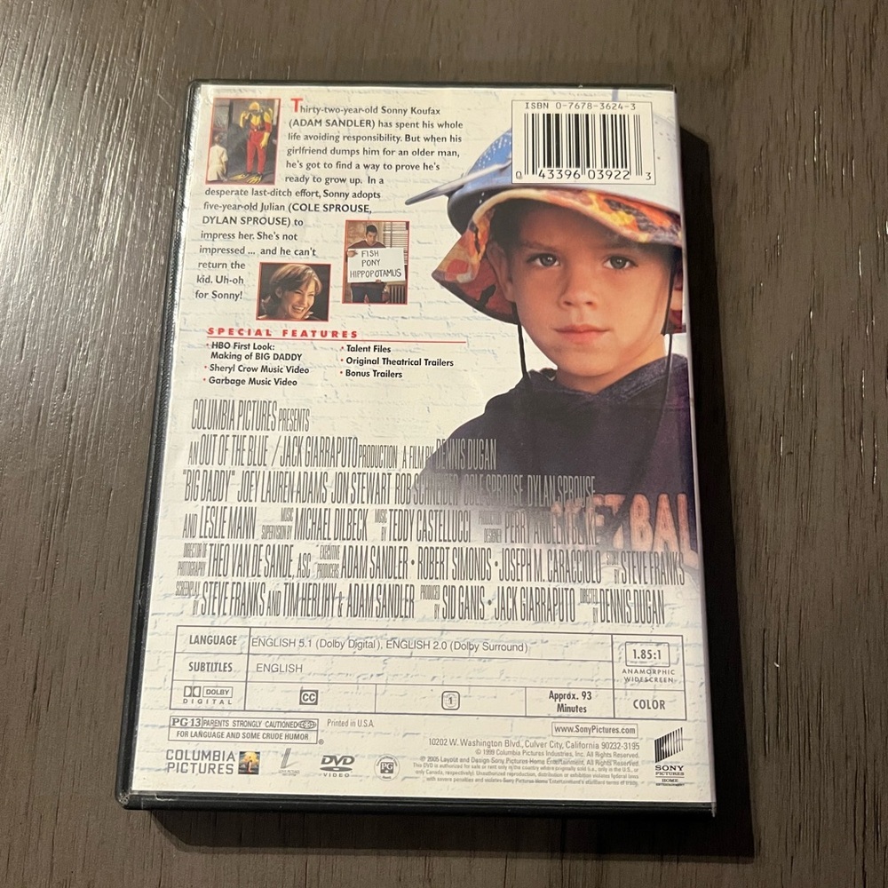 Big Daddy DVD by Joey Lauren Adam’s - Picture 3 of 3